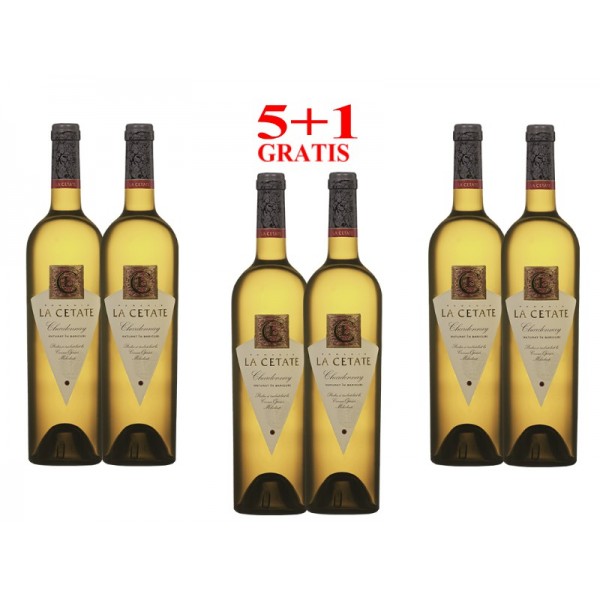 CRAMA OPRISOR  La Cetate Chardonnay 5+1 GRATIS
