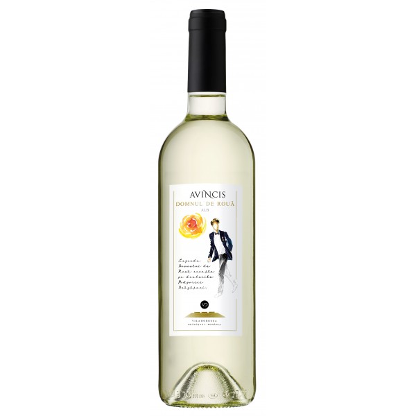 Domnul de Rouă în Alb ( Muscat Ottonel,  Crâmpoșie Selectionată si Sauvignon Blanc )  0.75L