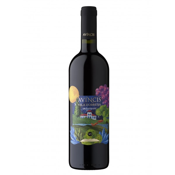 VILA DOBRUŞA –  Merlot & Negru de Drăgăşani 0.75L